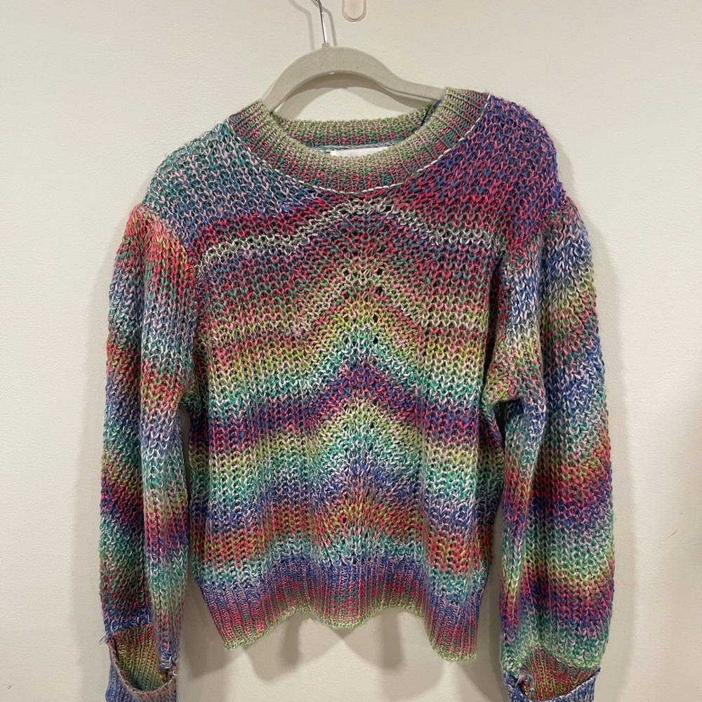 Colorful Knit Women's Sweater